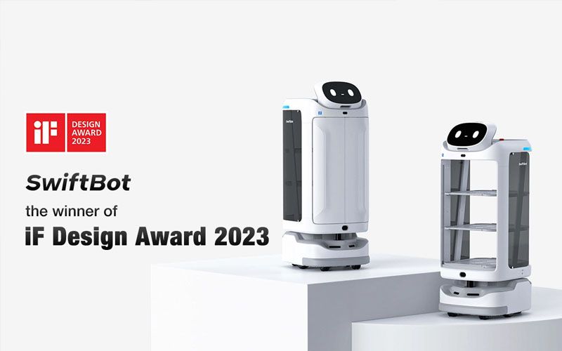 Banner Robot phục vụ