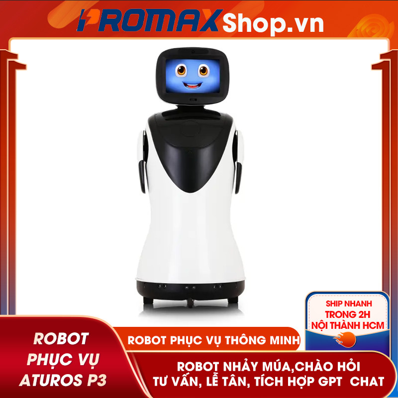 Robot phục vụ Aturos P3 tích hợp GPT Chat