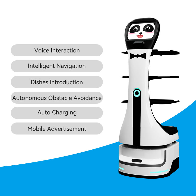 Robot phục vụ tích hợp AI giao tiếp thông minh Panda Bot