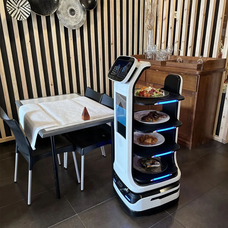 autoxing-mars-2 Robot phục vụ nhà hàng giao hàng thông minh Autoxing Mars
