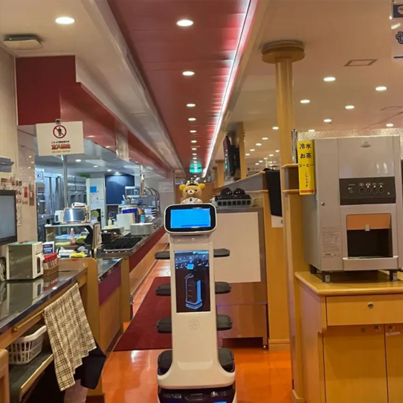 autoxing-mars-7 Robot phục vụ nhà hàng giao hàng thông minh Autoxing Mars