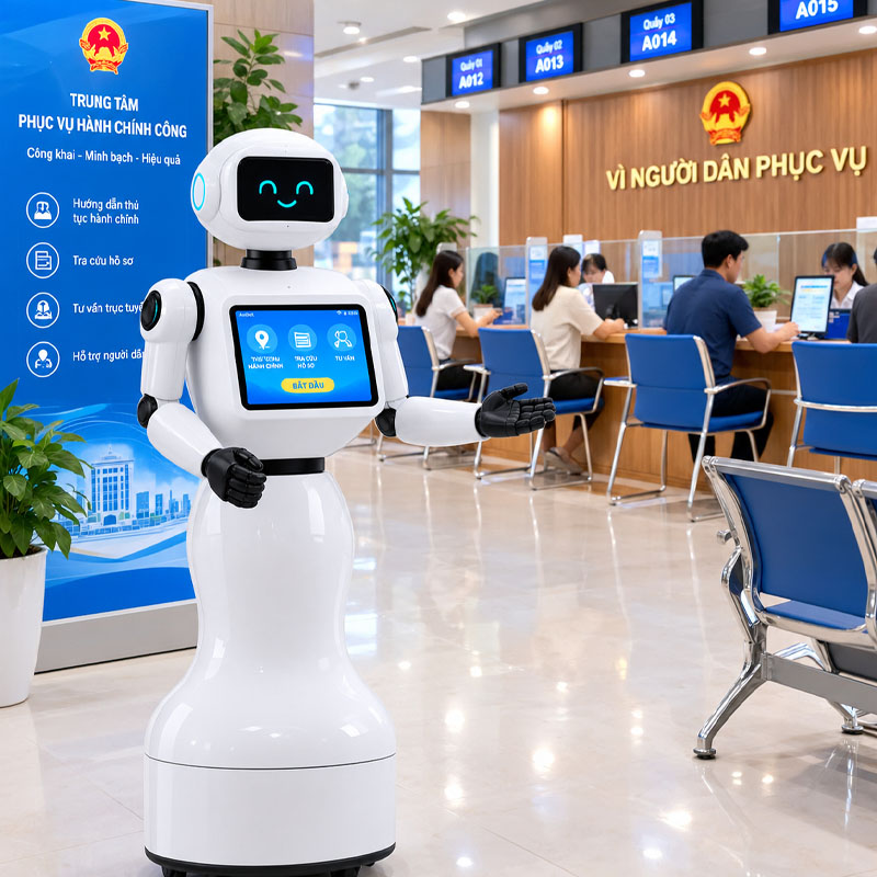 avibot-2-2 Robot Ai tư vấn thủ tục hành chính công AviBot 2 giao tiếp tự nhiên thông minh
